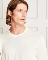 Fine Gauge Silk Blend Crewneck