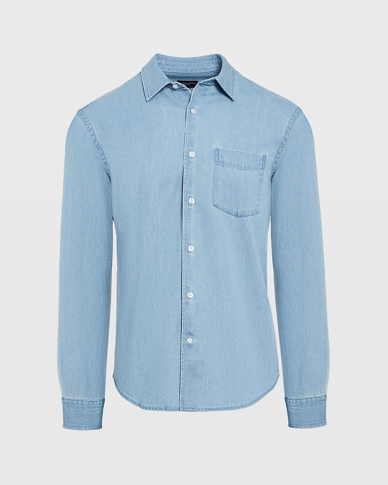Long-Sleeve Denim Shirt