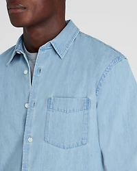 Long-Sleeve Denim Shirt