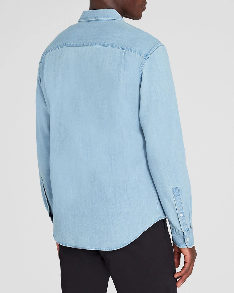 Long-Sleeve Denim Shirt