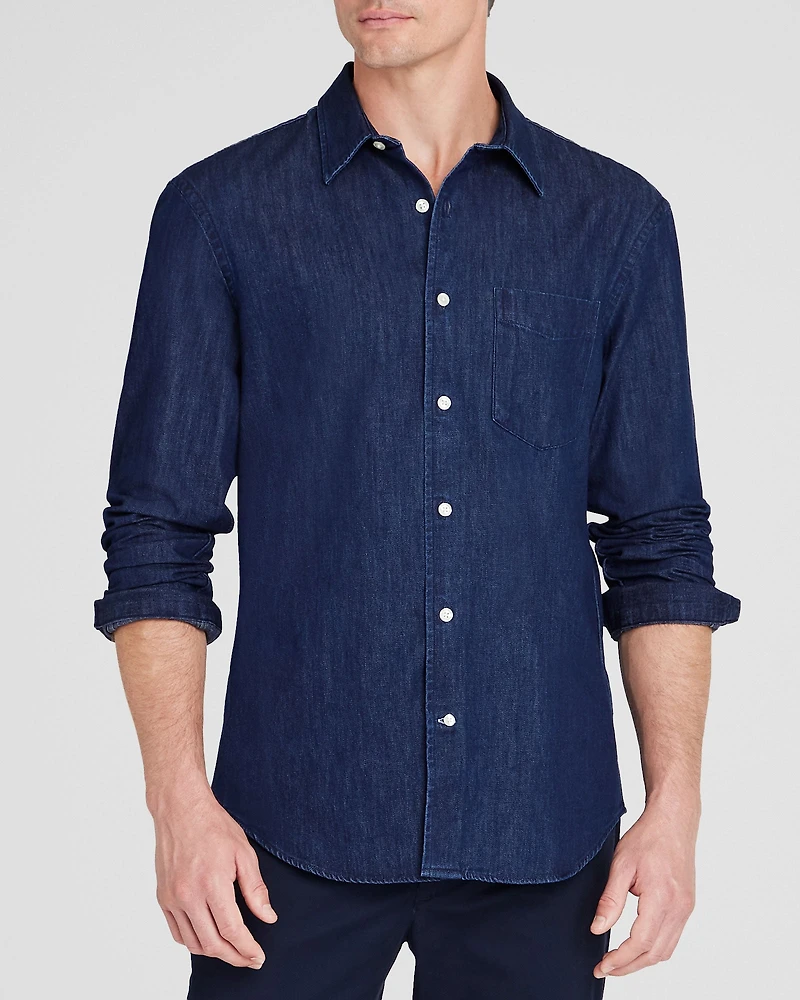 Long-Sleeve Denim Shirt