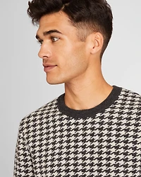 Wool Houndstooth Crewneck