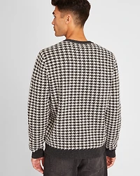 Wool Houndstooth Crewneck