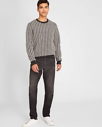 Wool Houndstooth Crewneck