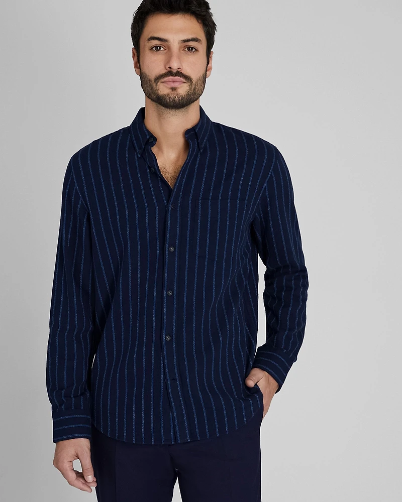 Standard Striped Jaspé Crepe Shirt