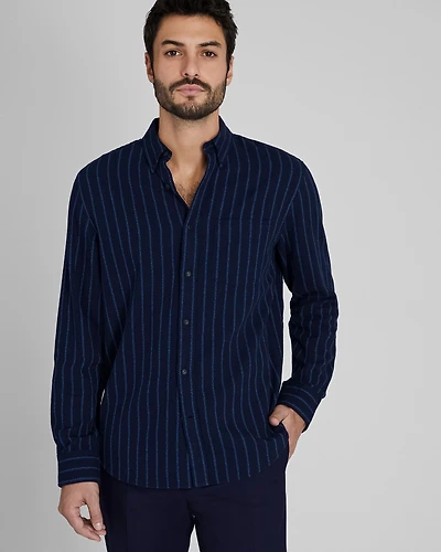 Standard Striped Jaspé Crepe Shirt