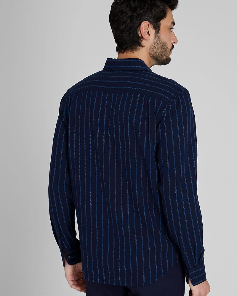 Standard Striped Jaspé Crepe Shirt