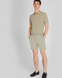 Short Sleeve Bouclé Polo