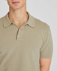 Short Sleeve Bouclé Polo