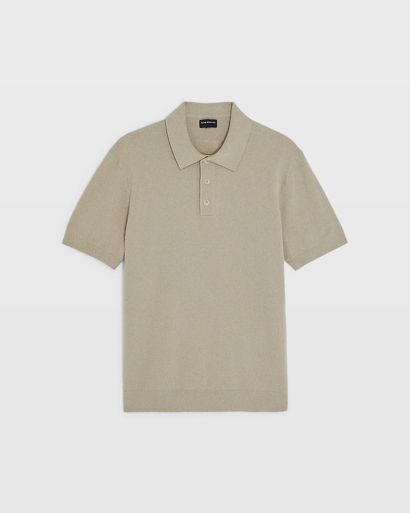 Short Sleeve Bouclé Polo