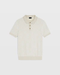 Plaited Diamond Short Sleeve Polo