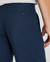 Pleated Linen Short