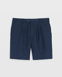 Pleated Linen Short