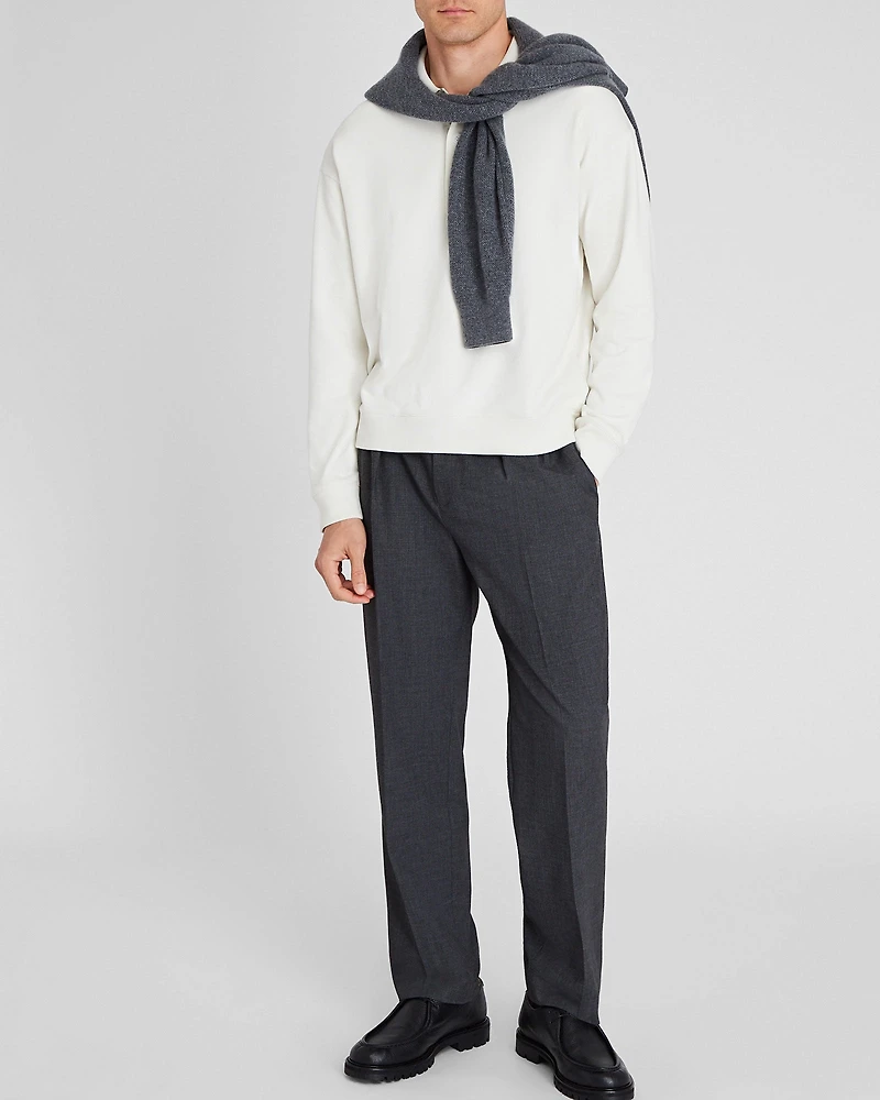 Cotton Sweatshirt Polo