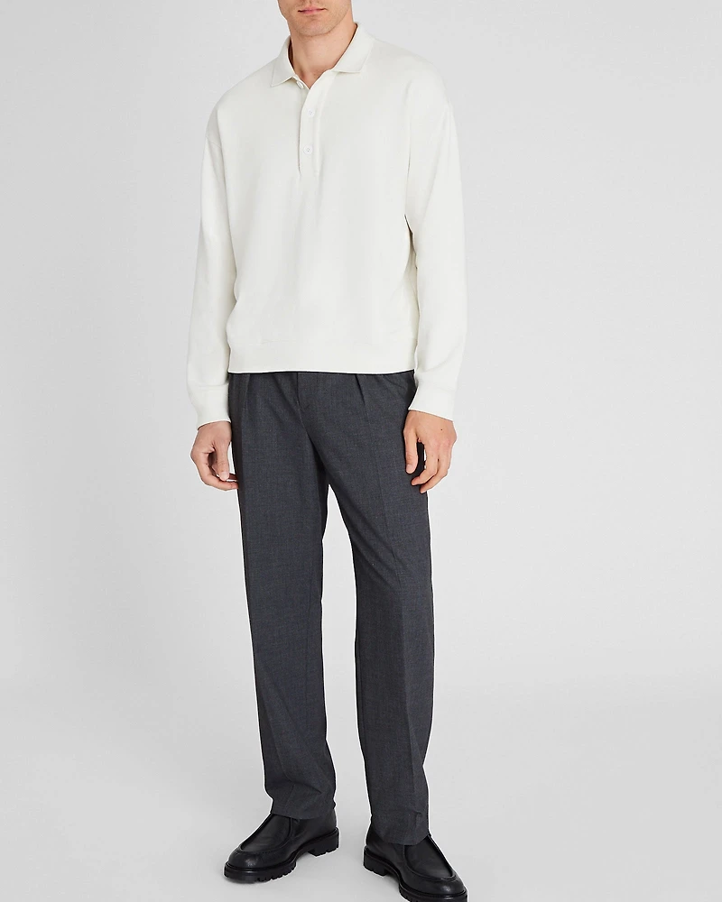 Cotton Sweatshirt Polo