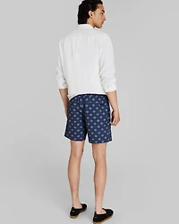 Bo Swim Medallion-Print 7" Trunk