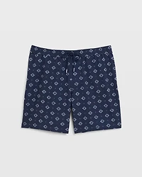 Bo Swim Medallion-Print 7" Trunk