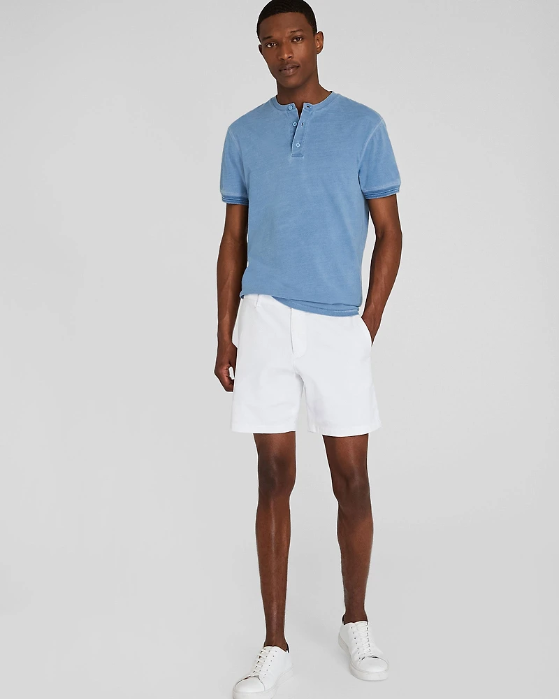 Short Sleeve Indigo Henley
