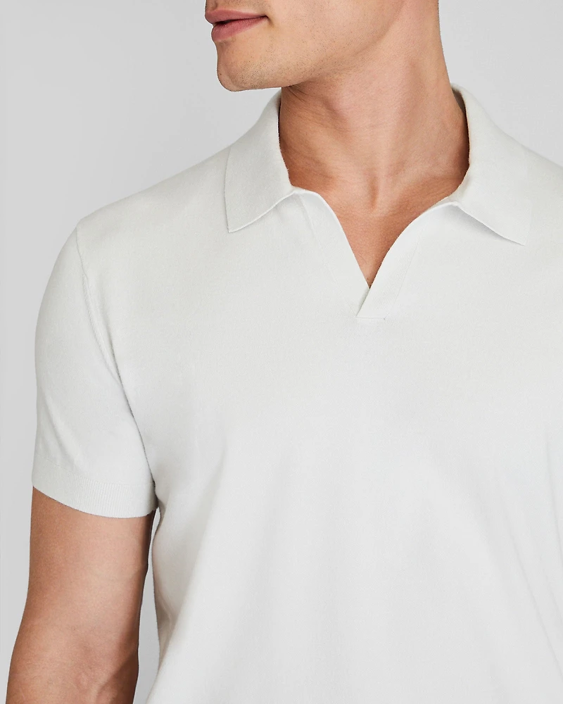 Short Sleeve Tech Johnny Collar Polo