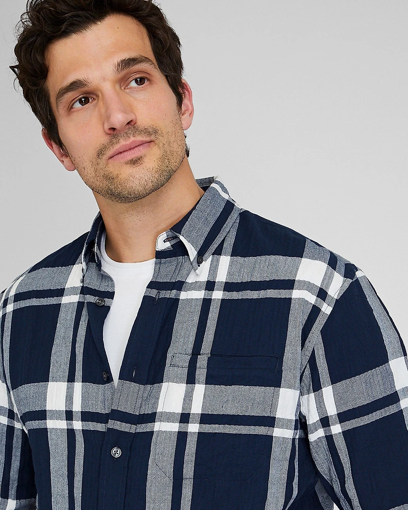 Standard Herringbone Plaid Shirt