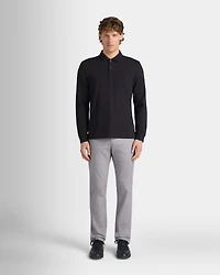 Long Sleeve Clean Pique Polo