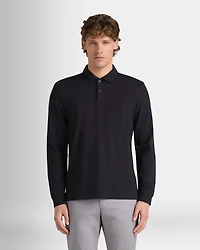 Long Sleeve Clean Pique Polo