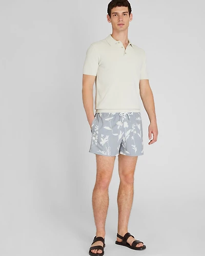 Arlen Floral Print 4" Swim Trunk