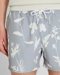 Arlen Floral Print 4" Swim Trunk