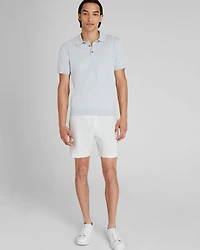 Short-Sleeve Stitch Polo
