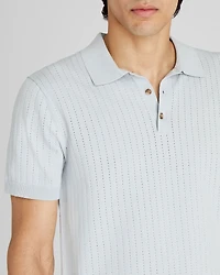 Short-Sleeve Stitch Polo