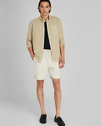 Garment-Dyed Slim Lightweight Oxford Shirt