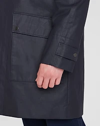 Casual Waxed-Cotton Mac Coat