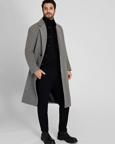 Oversized Twill Single Coat