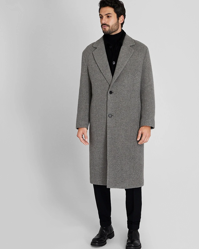 Oversized Twill Single Coat