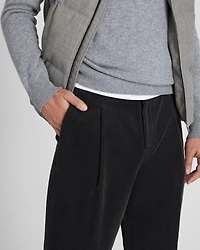Pleated Corduroy Pants