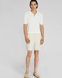 Short-Sleeve Cable Polo