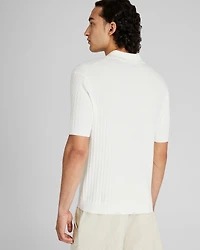 Short-Sleeve Cable Polo