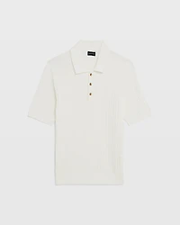 Short-Sleeve Cable Polo