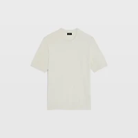 Short Sleeve Micro Bouclé Crew