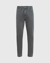 Garment-Dyed Slim-Straight Jeans