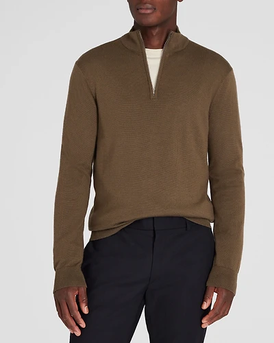 Merino Quarter-Zip Sweater