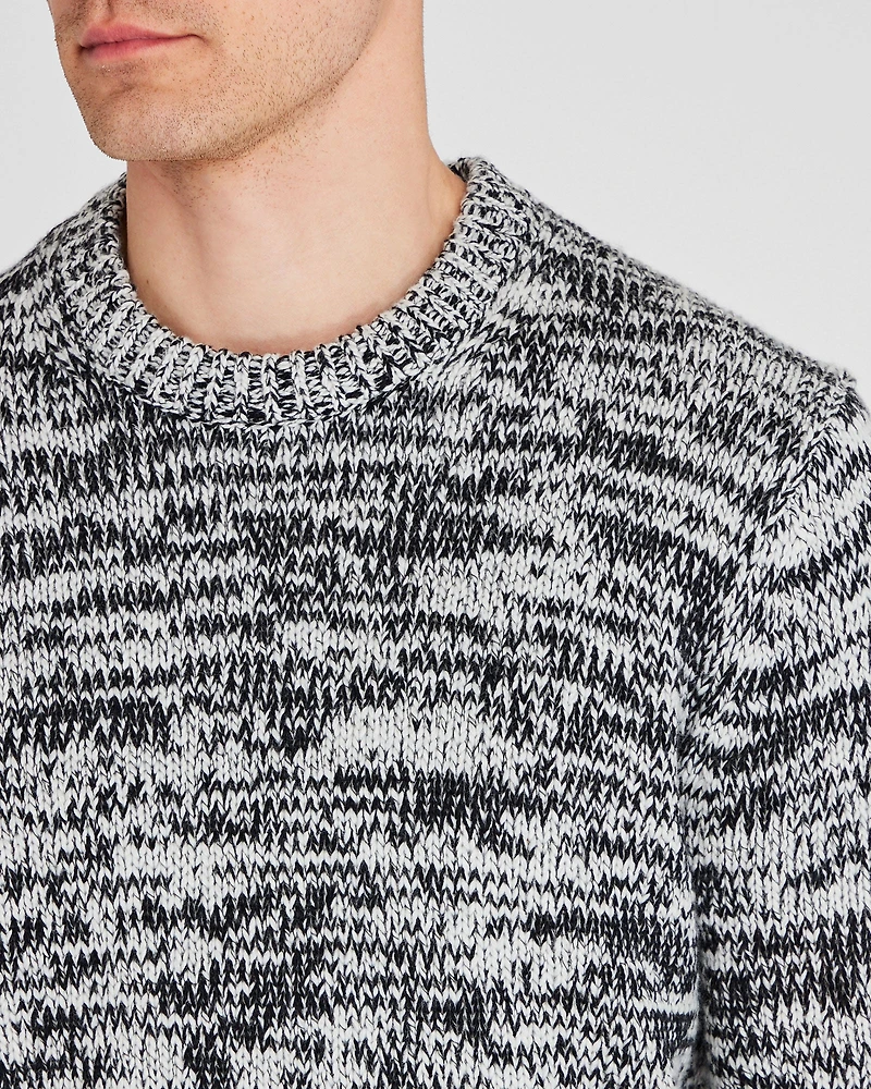 Marl Slub Wool Blend Crewneck