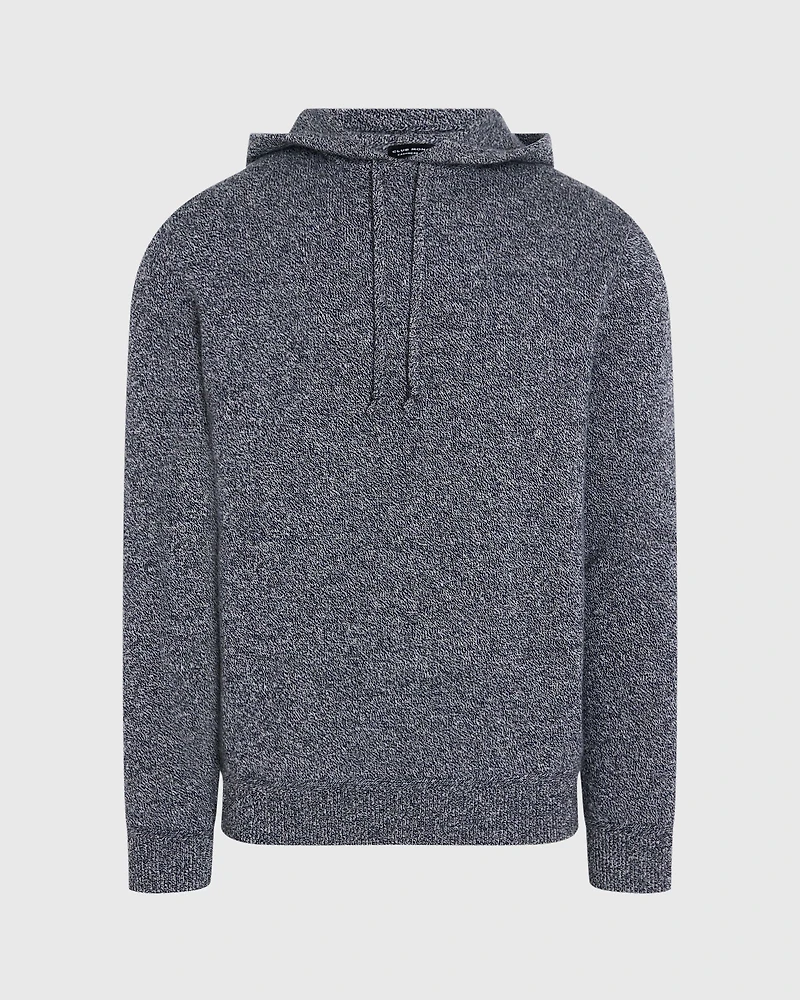 Wool Cashmere Blend Pullover Hoodie