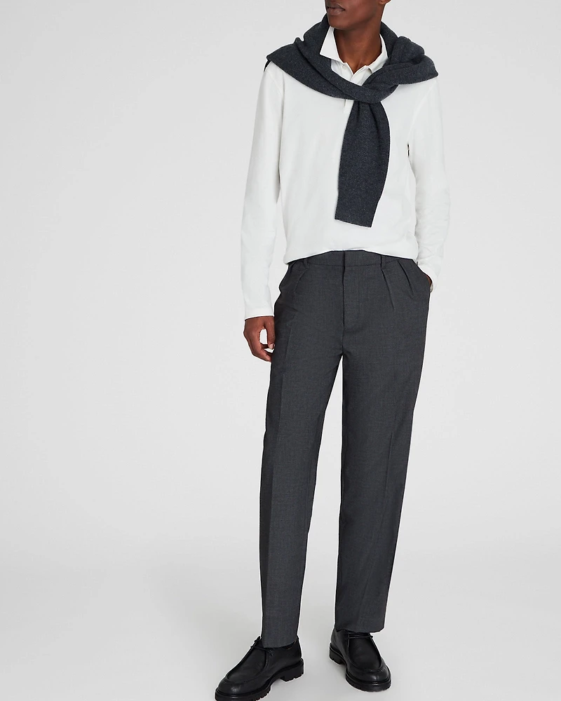 Long-Sleeve Brushed Cotton Polo