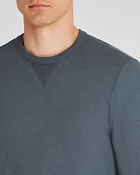 Long-Sleeve Waffle Crew