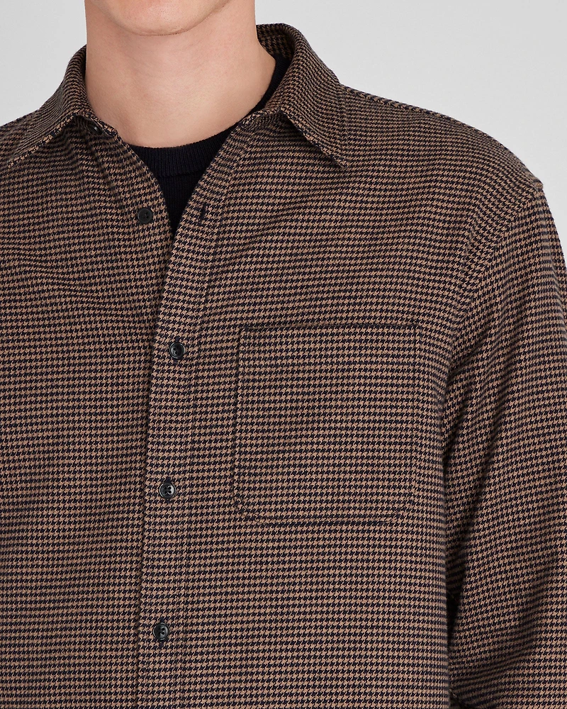 Houndstooth Heavyweight Flannel Shirt
