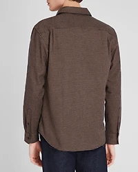 Houndstooth Heavyweight Flannel Shirt