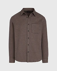 Houndstooth Heavyweight Flannel Shirt