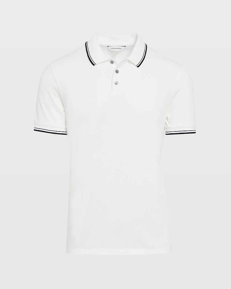 Tipped Collar Cotton Polo