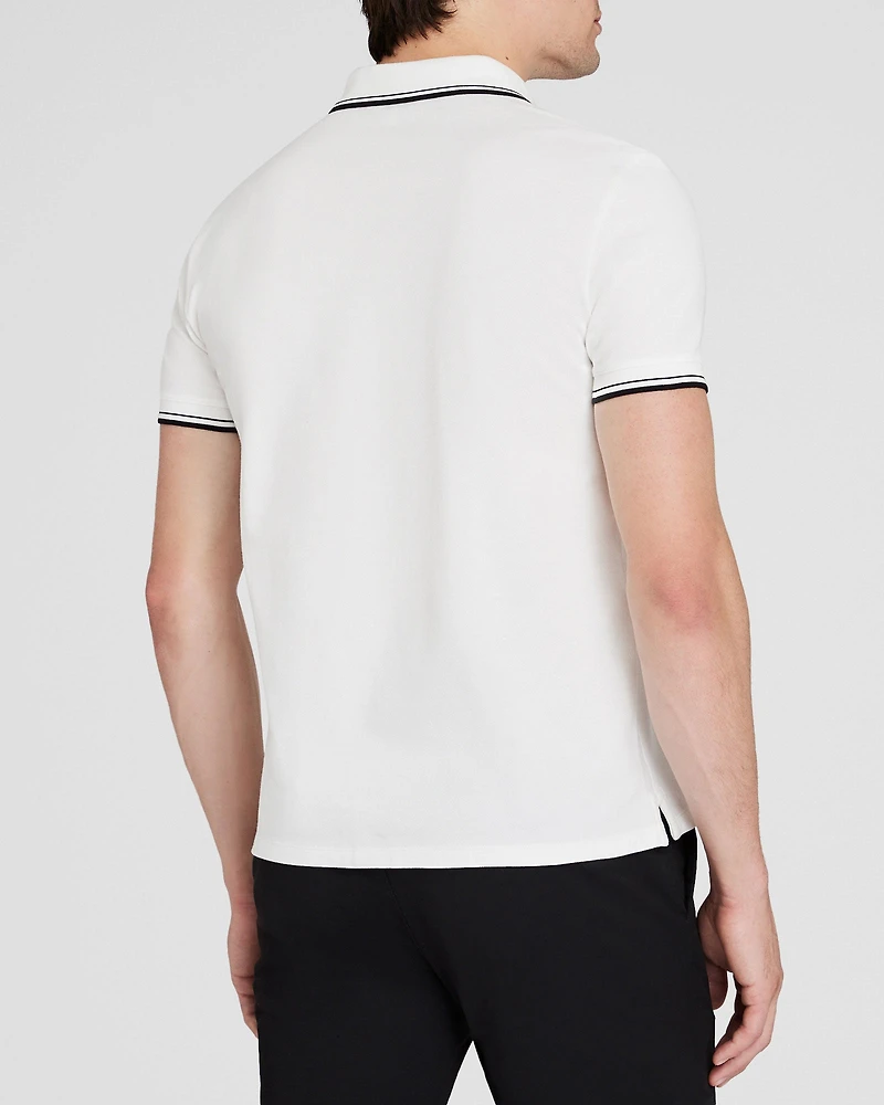 Tipped Collar Cotton Polo